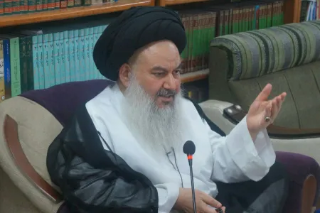 آية الله السيد ياسين الموسوي أستاذ الحوزة العلمية في النجف الأشرف