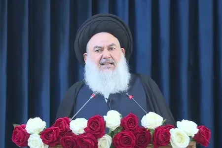 تصویر امام جمعه بغداد آیت الله سید یاسین موسوی 