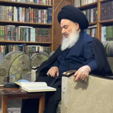 تصویر امام جمعه بغداد سید یاسین موسوی